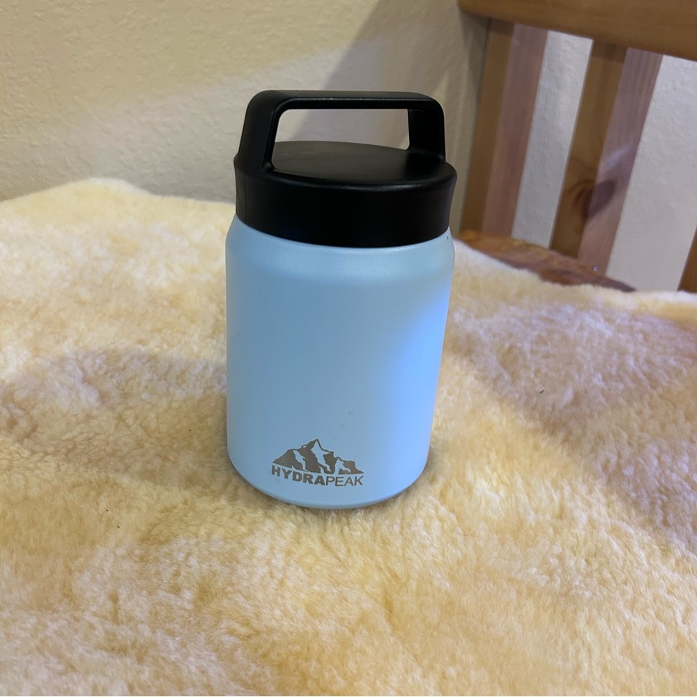 Hydrapeak 18 oz Lt Blue Stainless Steel Food Jar School Lunch Travel Hot Foods